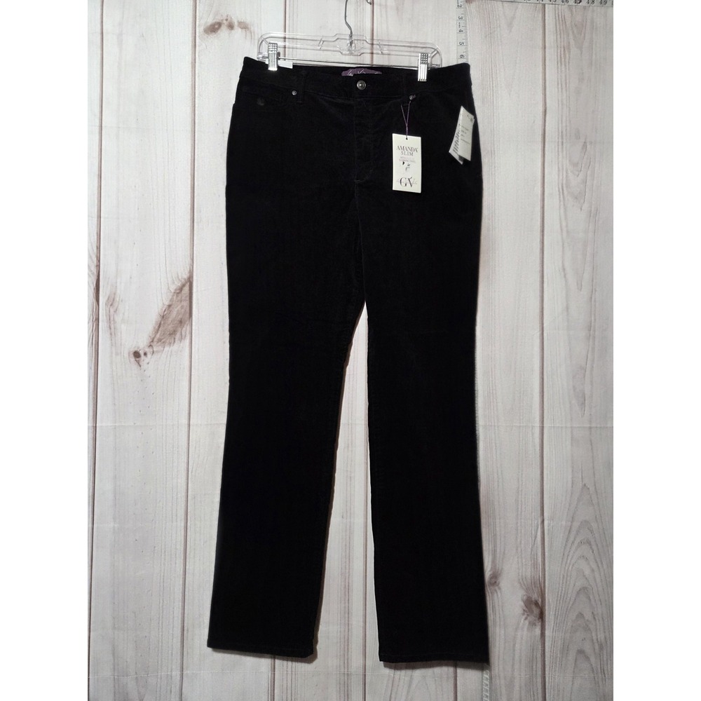 Gloria Vanderbilt Jeans Womens 14 Black Amanda Slim Classic Rise‎ Slim Leg GV